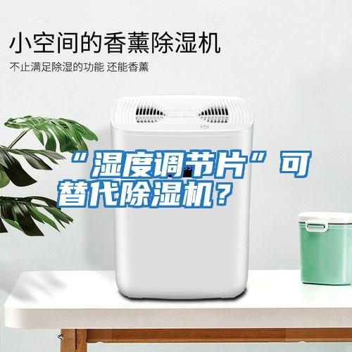 “濕度調節片”可替代除濕機？