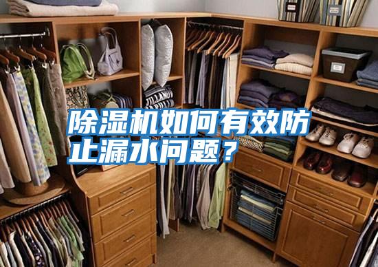 除濕機(jī)如何有效防止漏水問題？