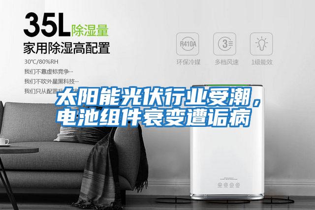 太陽能光伏行業受潮，電池組件衰變遭詬病