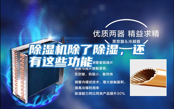 除濕機除了除濕，還有這些功能