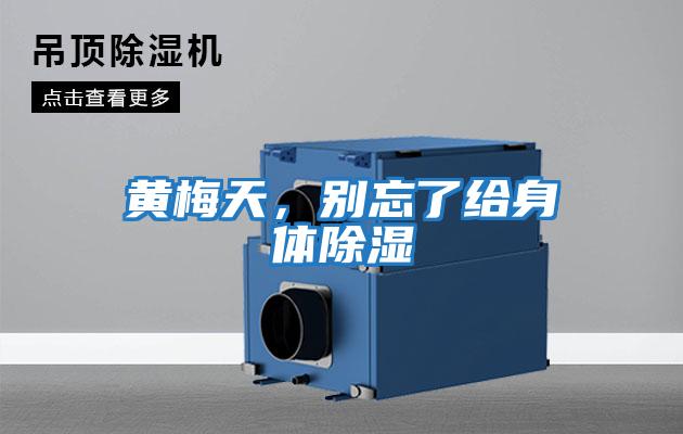 黃梅天，別忘了給身體除濕