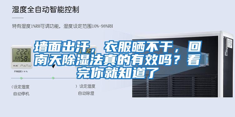 墻面出汗，衣服曬不干，回南天除濕法真的有效嗎？看完你就知道了