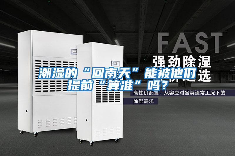 潮濕的“回南天”能被他們提前“算準”嗎？