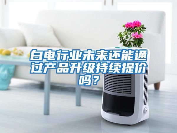 白電行業未來還能通過產品升級持續提價嗎？