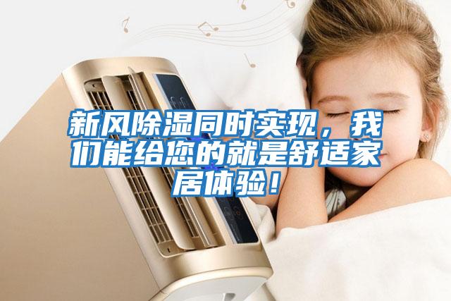 新風除濕同時實現，我們能給您的就是舒適家居體驗！