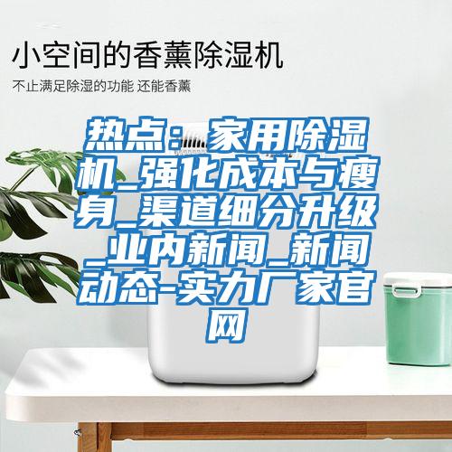 熱點：家用除濕機_強化成本與瘦身_渠道細分升級_業(yè)內新聞_新聞動態(tài)-實力廠家官網(wǎng)
