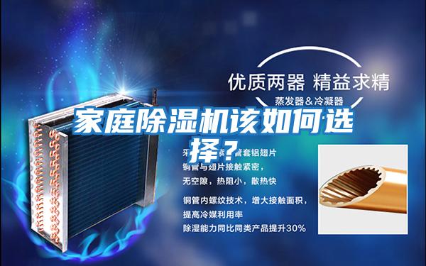 家庭除濕機該如何選擇？