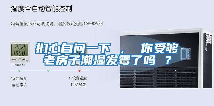 捫心自問一下 ， 你受夠老房子潮濕發霉了嗎 ？