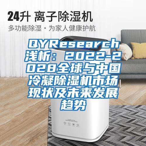 QYResearch淺析：2022-2028全球與中國冷凝除濕機(jī)市場(chǎng)現(xiàn)狀及未來發(fā)展趨勢(shì)