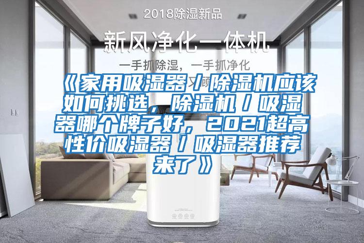 《家用吸濕器／除濕機(jī)應(yīng)該如何挑選，除濕機(jī)／吸濕器哪個(gè)牌子好，2021超高性價(jià)吸濕器／吸濕器推薦來了》