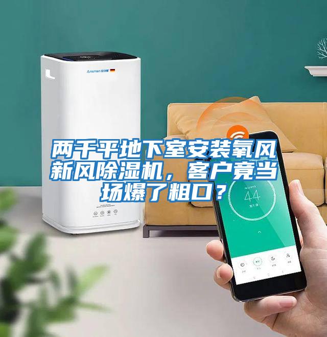 兩千平地下室安裝氧風新風除濕機，客戶竟當場爆了粗口？