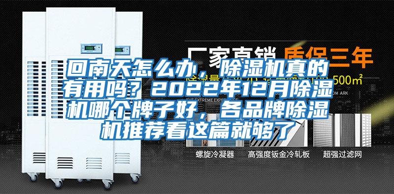 回南天怎么辦，除濕機真的有用嗎？2022年12月除濕機哪個牌子好，各品牌除濕機推薦看這篇就夠了