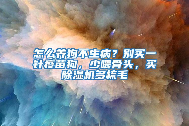 怎么養狗不生病？別買一針疫苗狗，少喂骨頭，買除濕機多梳毛