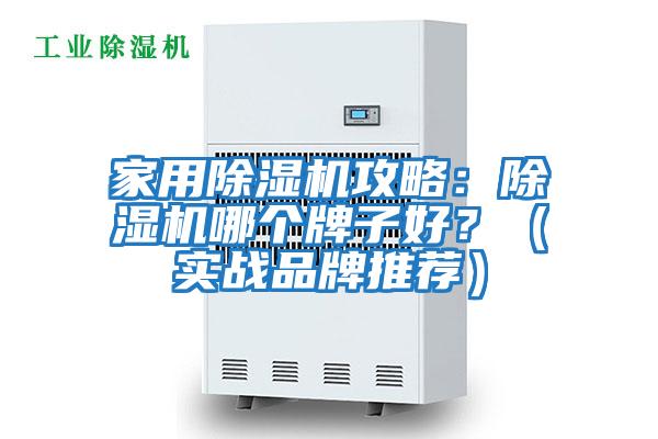 家用除濕機攻略：除濕機哪個牌子好？（實戰品牌推薦）