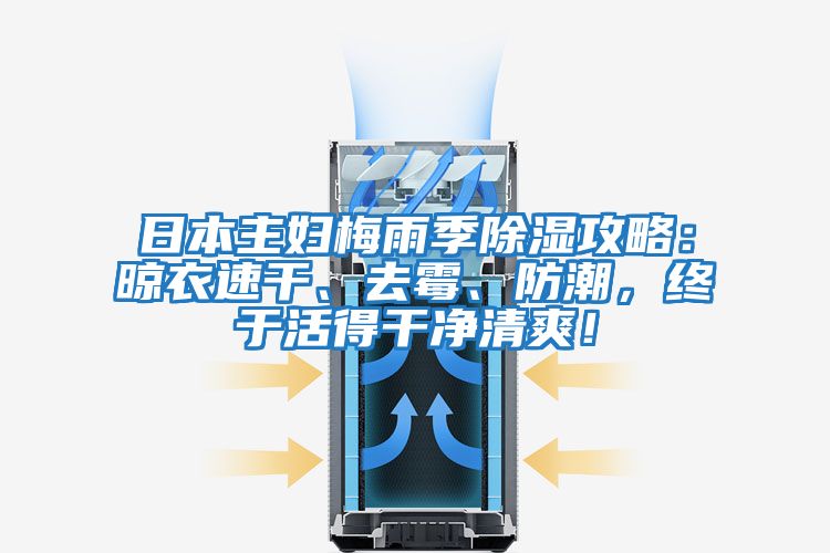 日本主婦梅雨季除濕攻略:晾衣速干、去霉、防潮,終于活得干凈清爽!