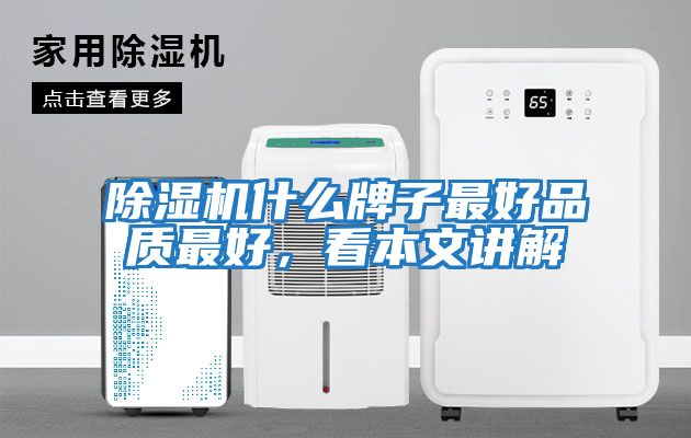 除濕機(jī)什么牌子最好品質(zhì)最好，看本文講解