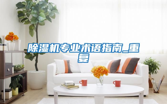 除濕機(jī)專業(yè)術(shù)語(yǔ)指南_重復(fù)