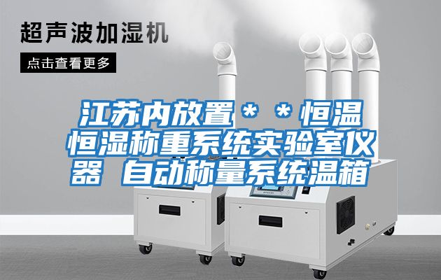 江蘇內(nèi)放置＊＊恒溫恒濕稱重系統(tǒng)實(shí)驗(yàn)室儀器 自動稱量系統(tǒng)溫箱
