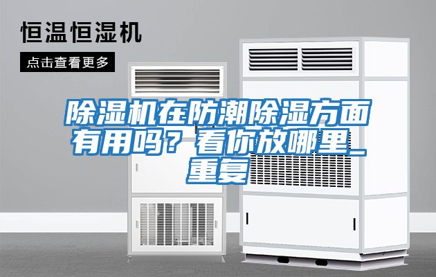除濕機在防潮除濕方面有用嗎？看你放哪里_重復