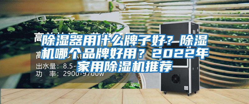 除濕器用什么牌子好？除濕機哪個品牌好用？2022年家用除濕機推薦
