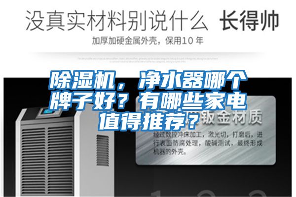 除濕機，凈水器哪個牌子好？有哪些家電值得推薦？